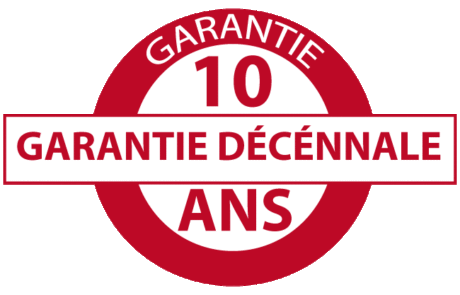 Logo Garantie décennale – Travaux couverts pendant 10 ans par ABC Rénovation à Nancy